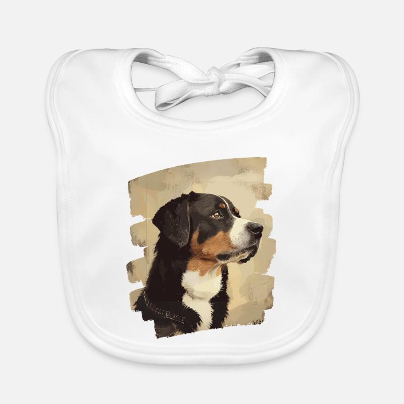 Entlebucher Mountain Dog 4 Organic Baby Bibs