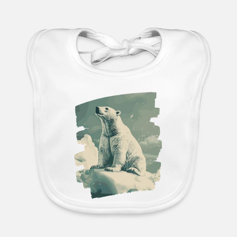 Eisbär Baby Bio-Lätzchen