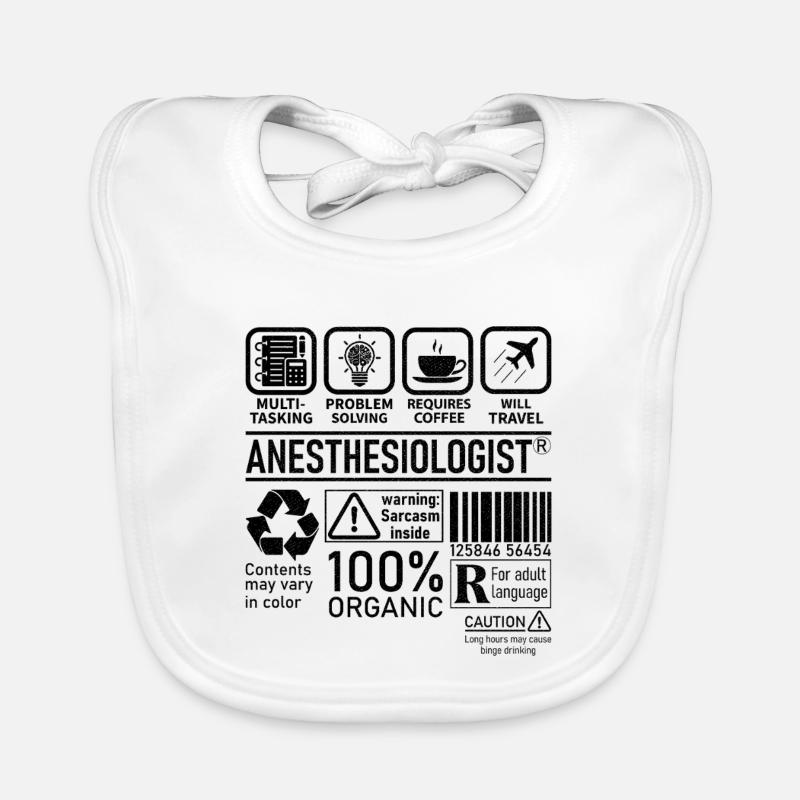 Anesthesiologist multi tasking problem solving Organic Baby Bibs