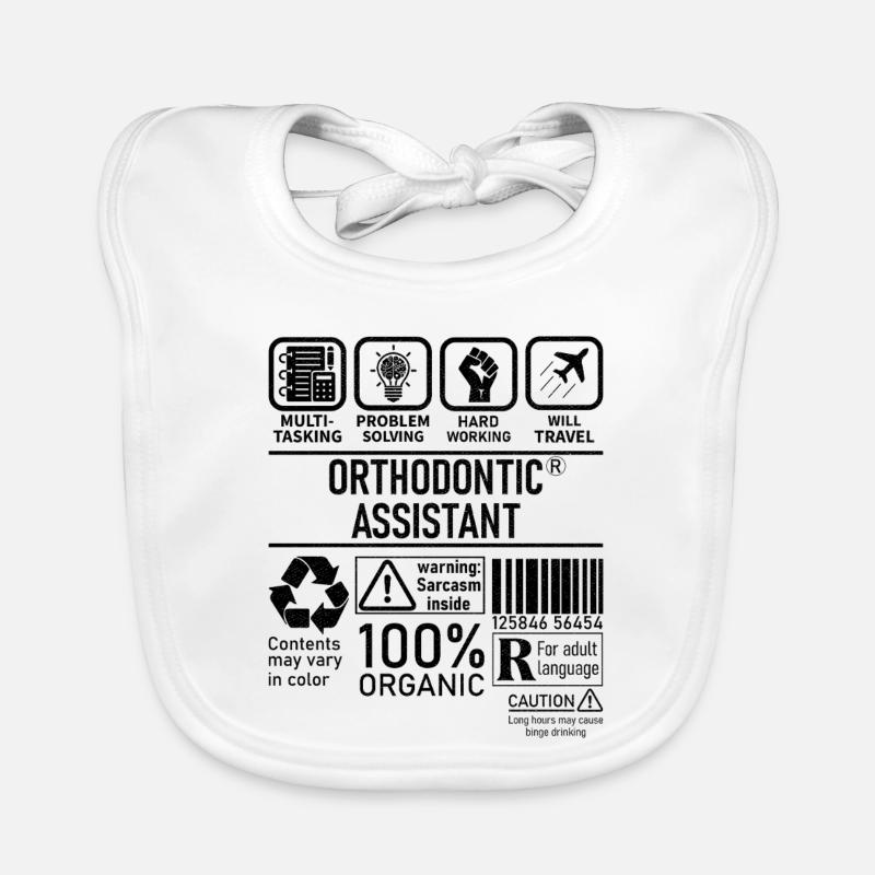 Orthodontic Assistant multi tasking problem Baby Bio-Lätzchen