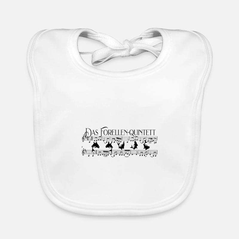 Franz Schubert Das Forellen Quintett Notenblatt Baby Bio-Lätzchen