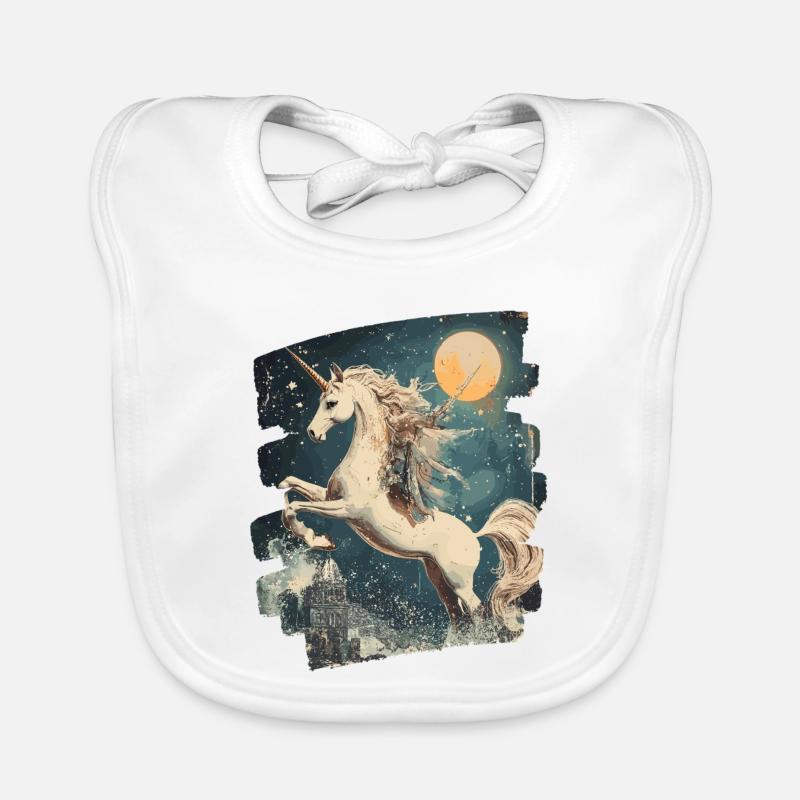 Unicorn Organic Baby Bibs