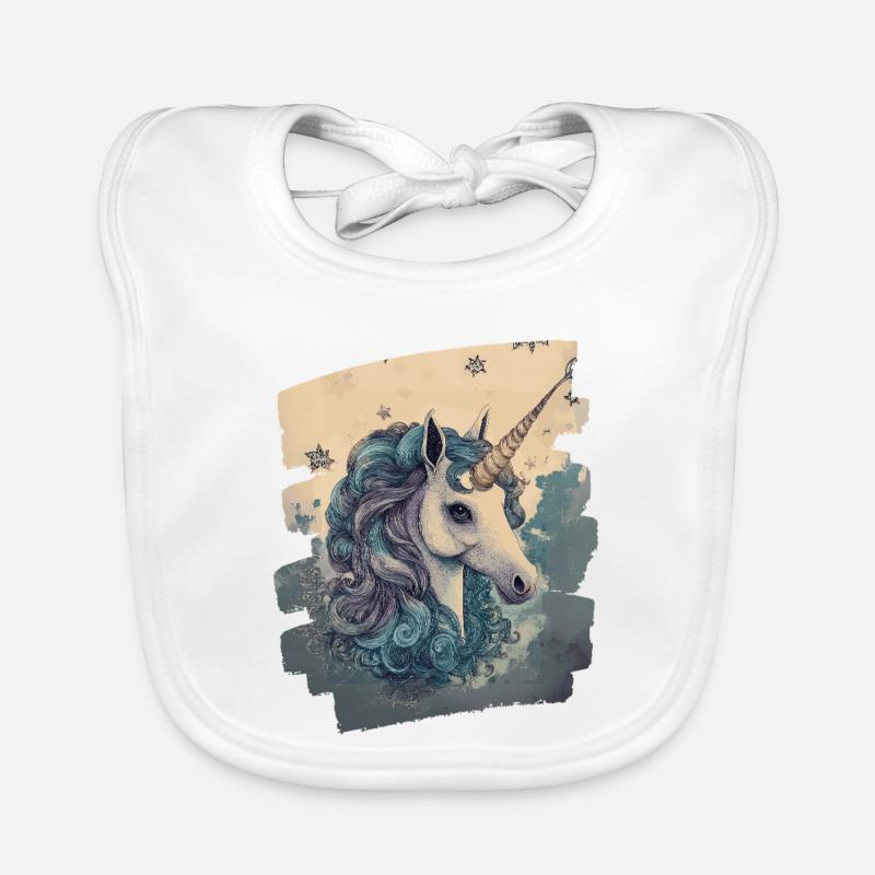 Unicorn Organic Baby Bibs