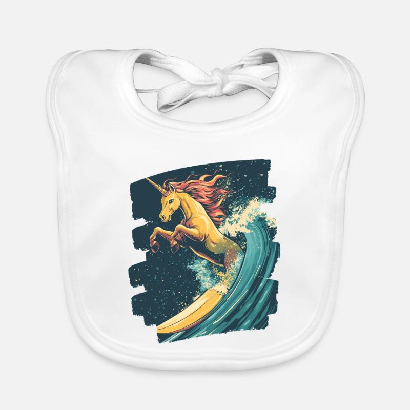 Unicorn Organic Baby Bibs