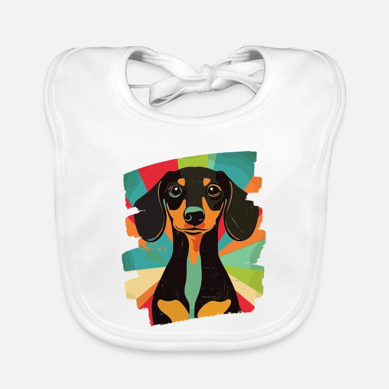 Teckel Dackel Bavoir bio Bébé