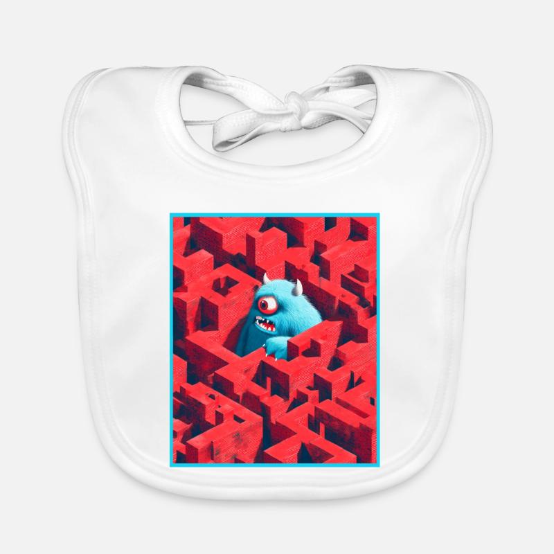 Monster Labyrinth Organic Baby Bibs