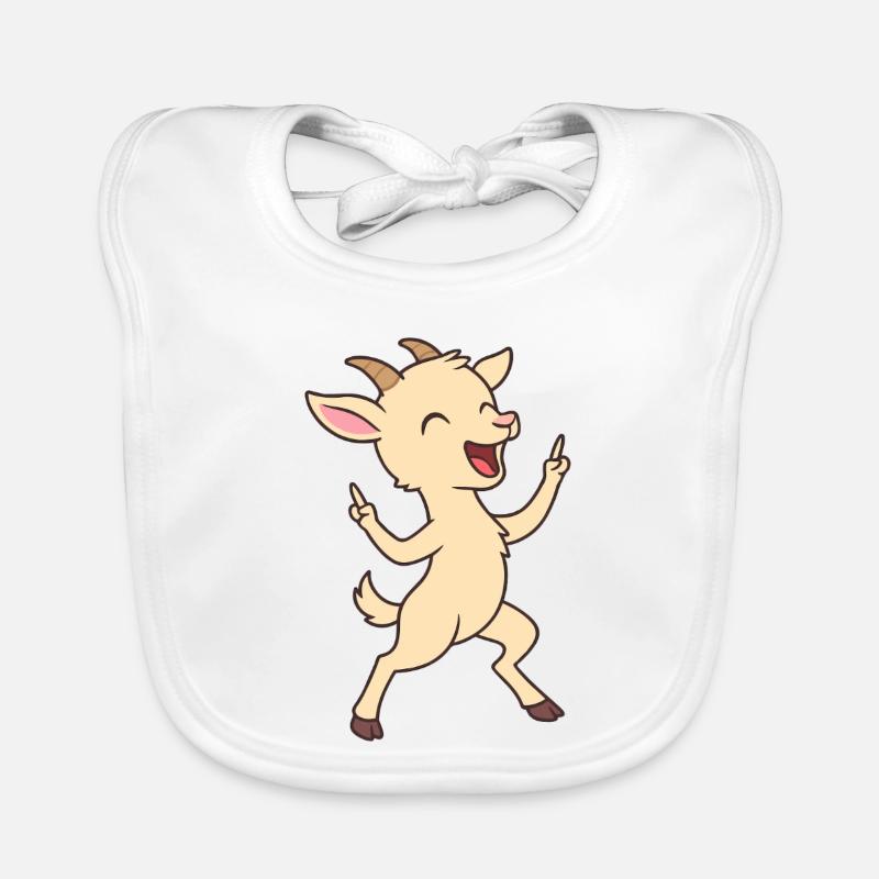 Chevreau dansant chèvre Bavoir bio Bébé