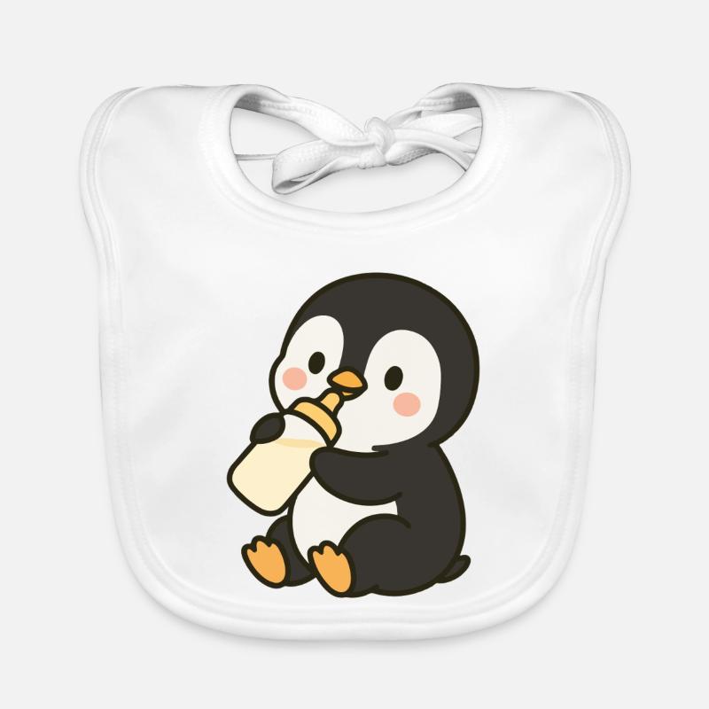 Flacon Pingouin Bavoir bio Bébé