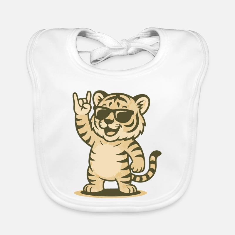 Rock’n’Roar Tiger Baby Bio-Lätzchen