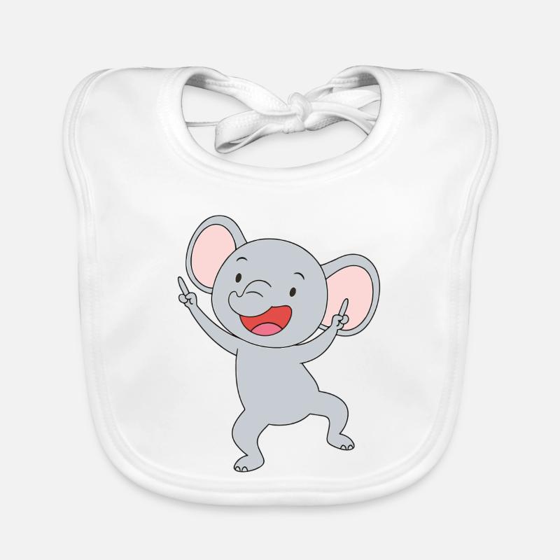 Bébé trompette heureuse Bavoir bio Bébé
