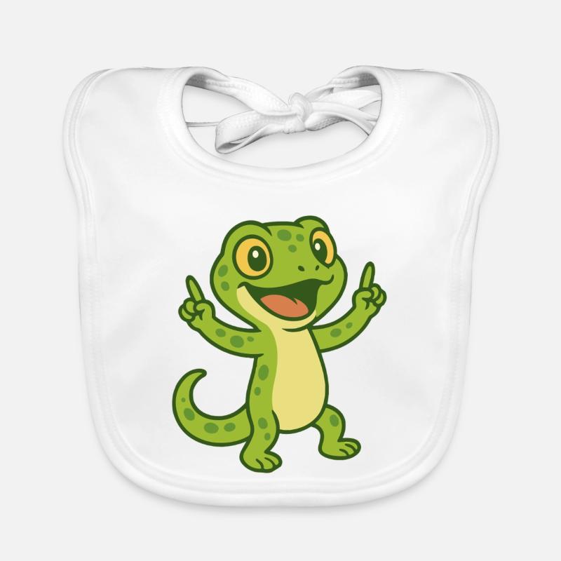 Joyeuses vibrations de gecko Bavoir bio Bébé