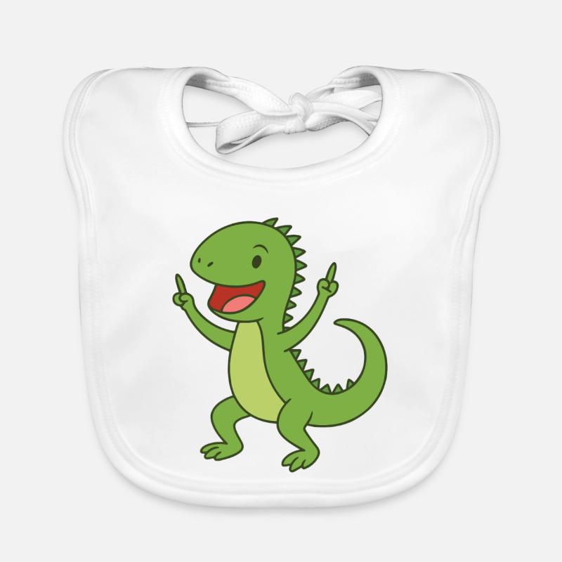 Bébé Iguane de fête Bavoir bio Bébé