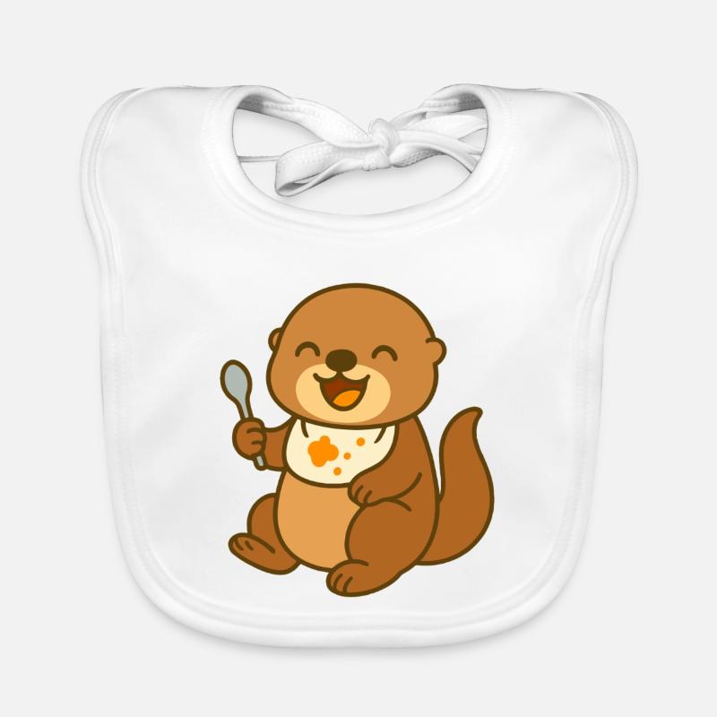 Seeotter-Snacktime Baby Bio-Lätzchen