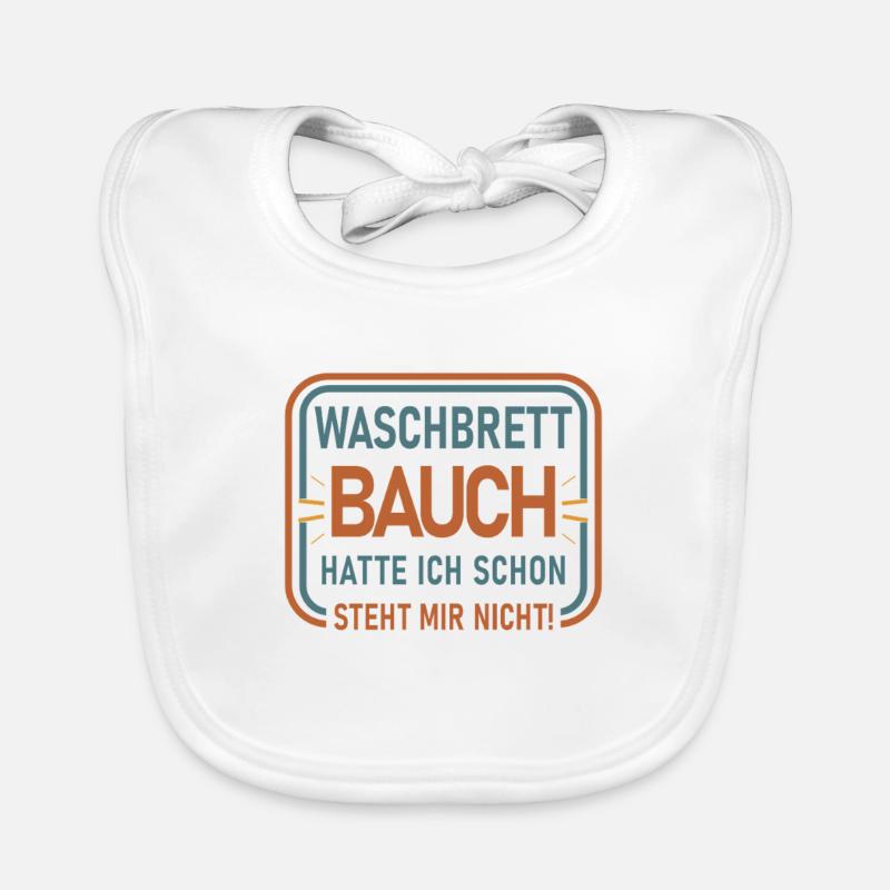 WASCHBRETT BAUCH HATTE ICH SCHON STEHT MIR NICHT! Baby Bio-Lätzchen