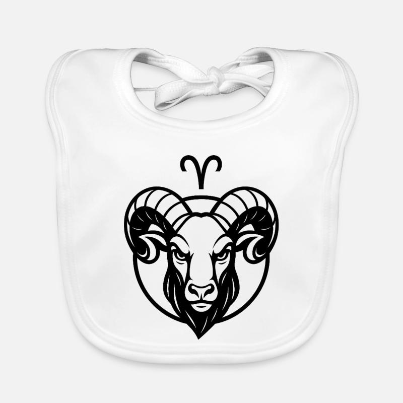 Sternzeichen Widder Baby Bio-Lätzchen