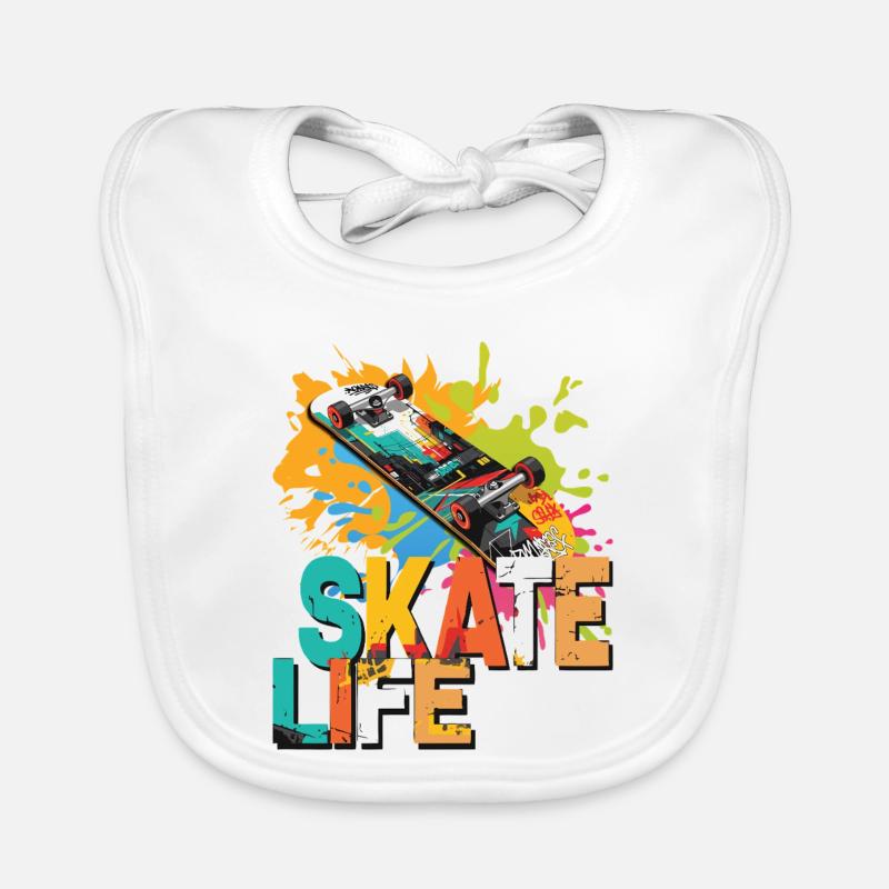 Skateboard Bavoir bio Bébé