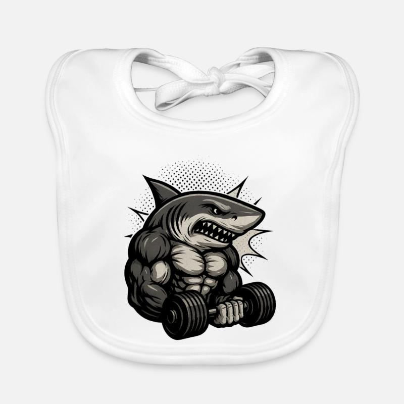 Conception de t-shirt Haibodo de musculation Bavoir bio Bébé