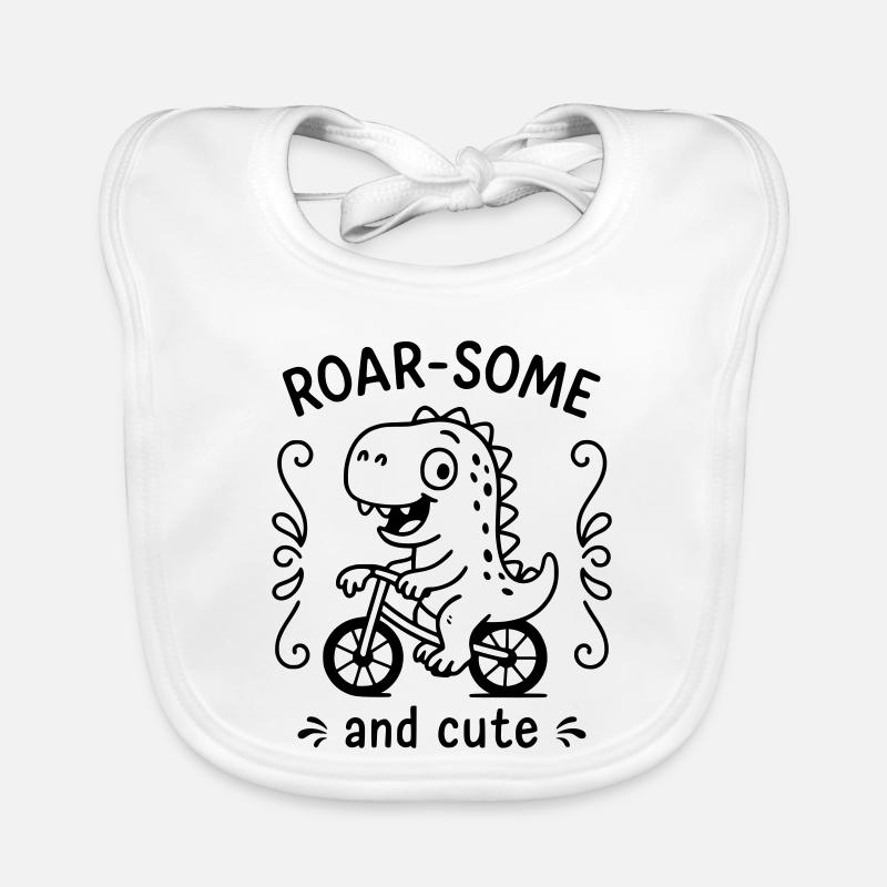 Roarsome - Baby Bio-Lätzchen - Weiß
