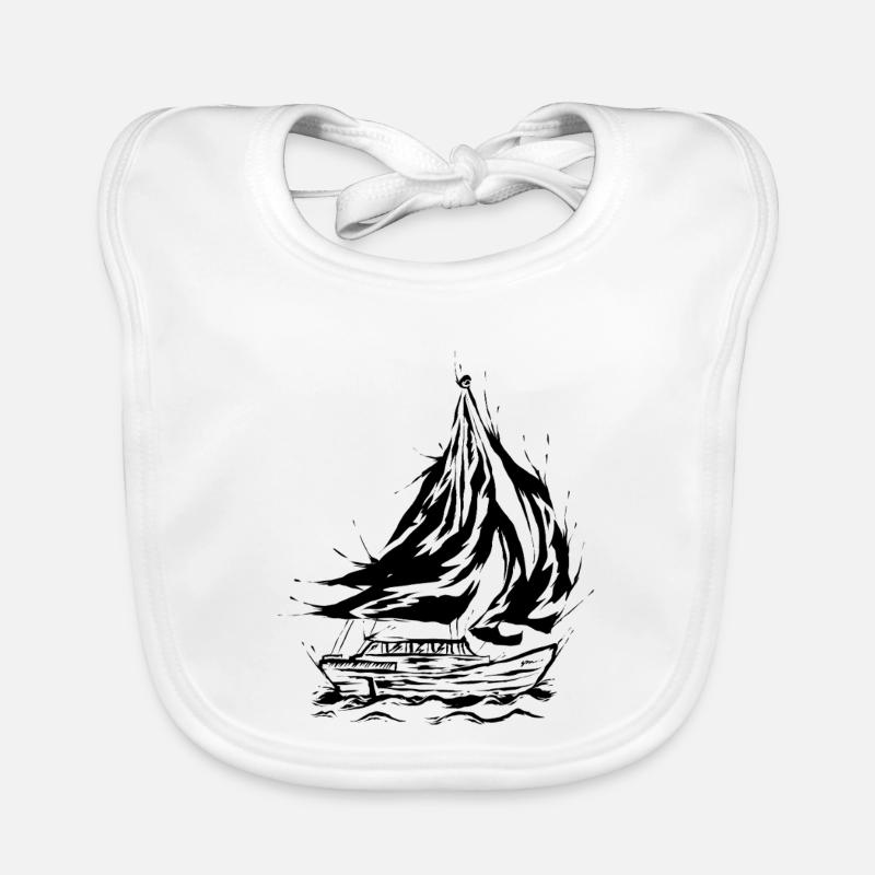 Segel Segelboot Baby Bio-Lätzchen