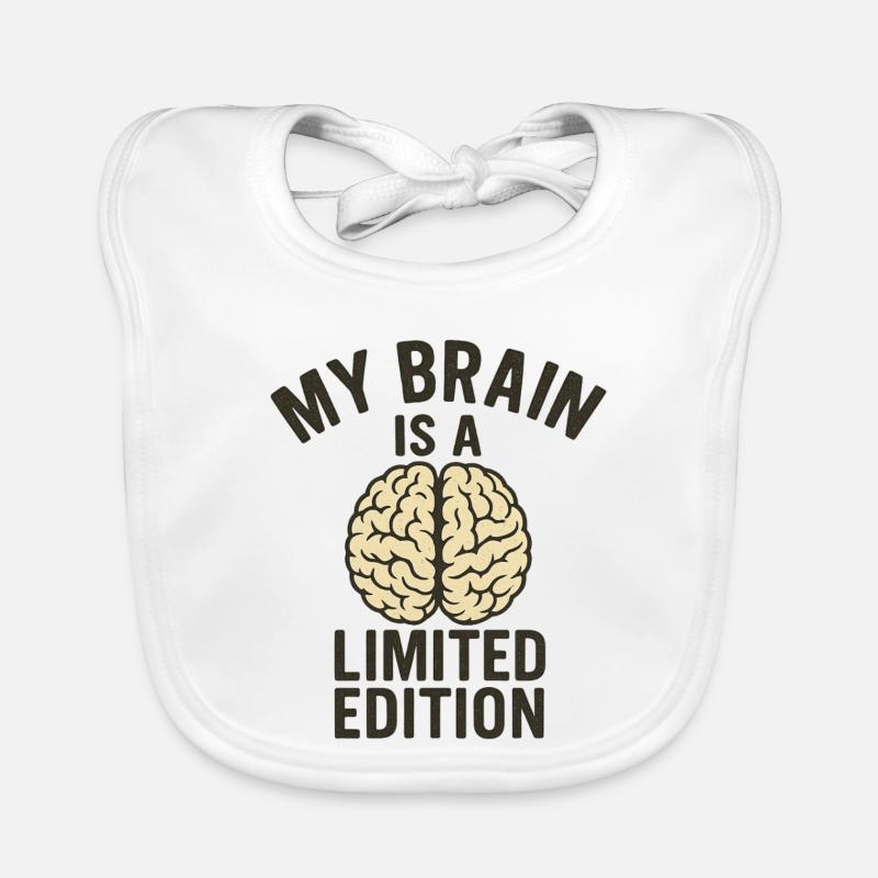 My Brain est une édition limitée - Bavoir bio Bébé - blanc
