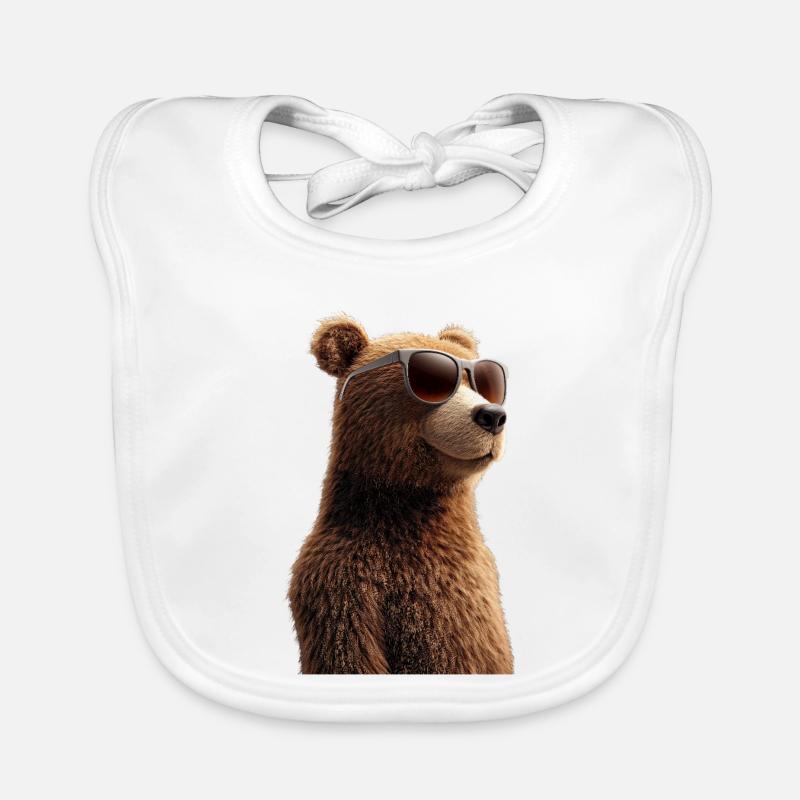 Braunbär Grizzly Bär Bärenbrüder Wald Wilde Bären Baby Bio-Lätzchen