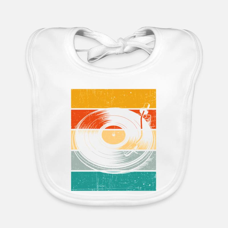 Platine vinyle rétro Bavoir bio Bébé
