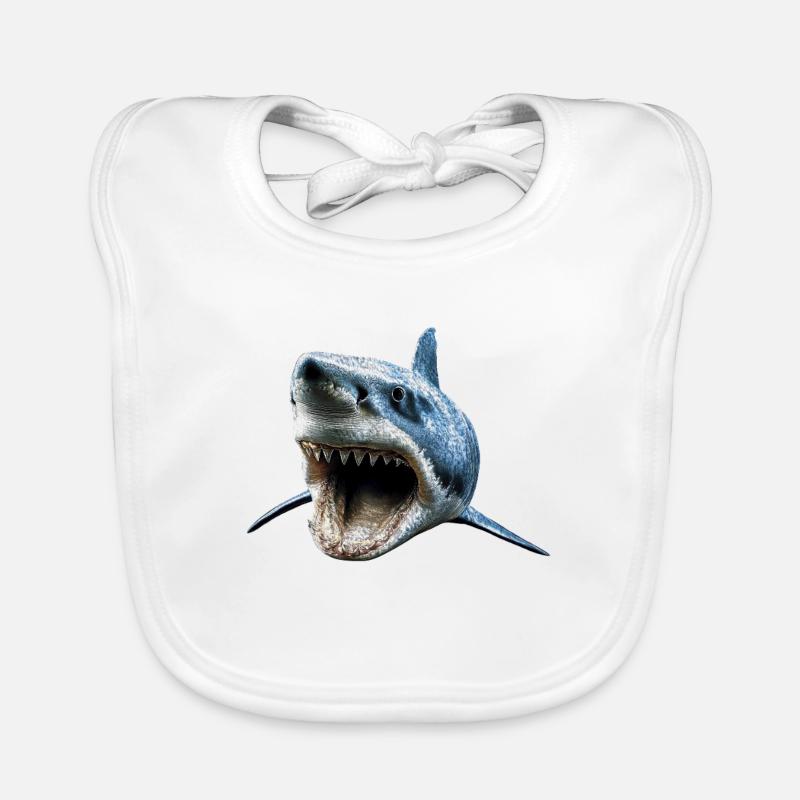 requin requin tigre requin plongeur requins mignons grand requin blanc Bavoir bio Bébé