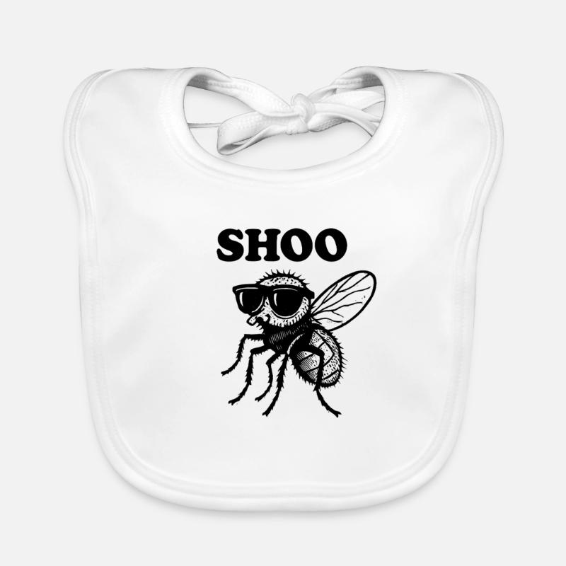 Shoo Fly Funny Hate Flies Shoo Fly Organic Baby Bibs