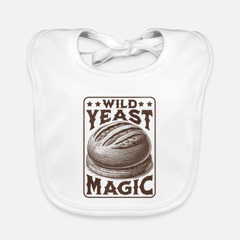Wild Yeast Magic Sourdough Bread Lover Organic Baby Bibs