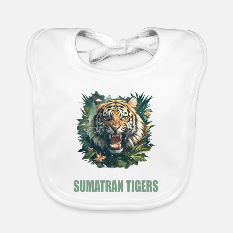 Tigre de Sumatra Bavoir bio Bébé