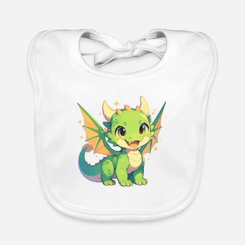 Drachen Drache Baby Bio-Lätzchen