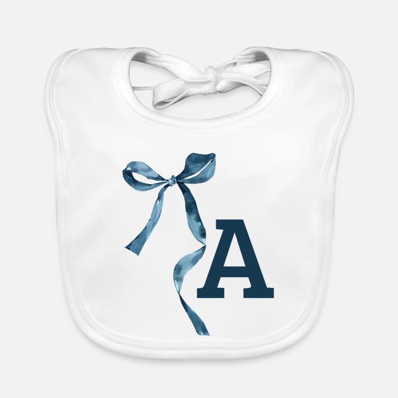 Monogramm Geschenkidee Baby Bio-Lätzchen