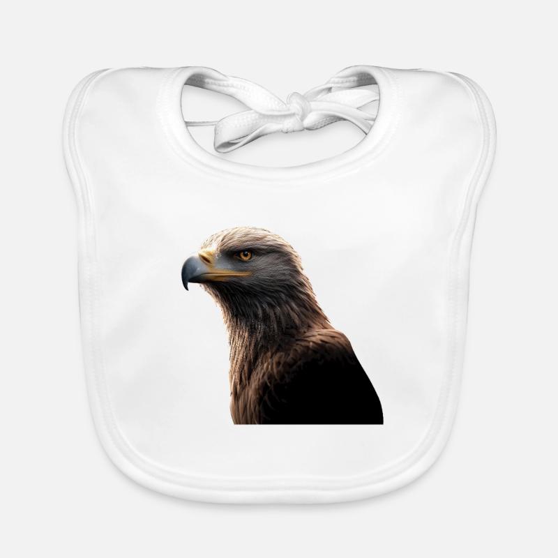 Aigle Pygargue à tête blanche Aigle royal Pygargue à queue blanche Bavoir bio Bébé