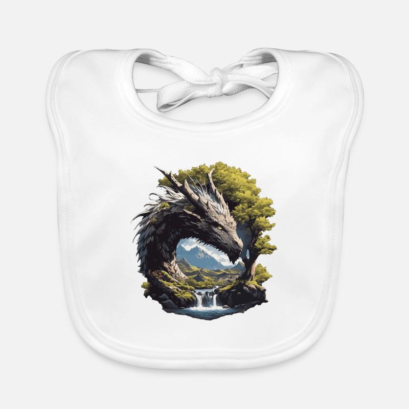 Drachen Drache Baby Bio-Lätzchen