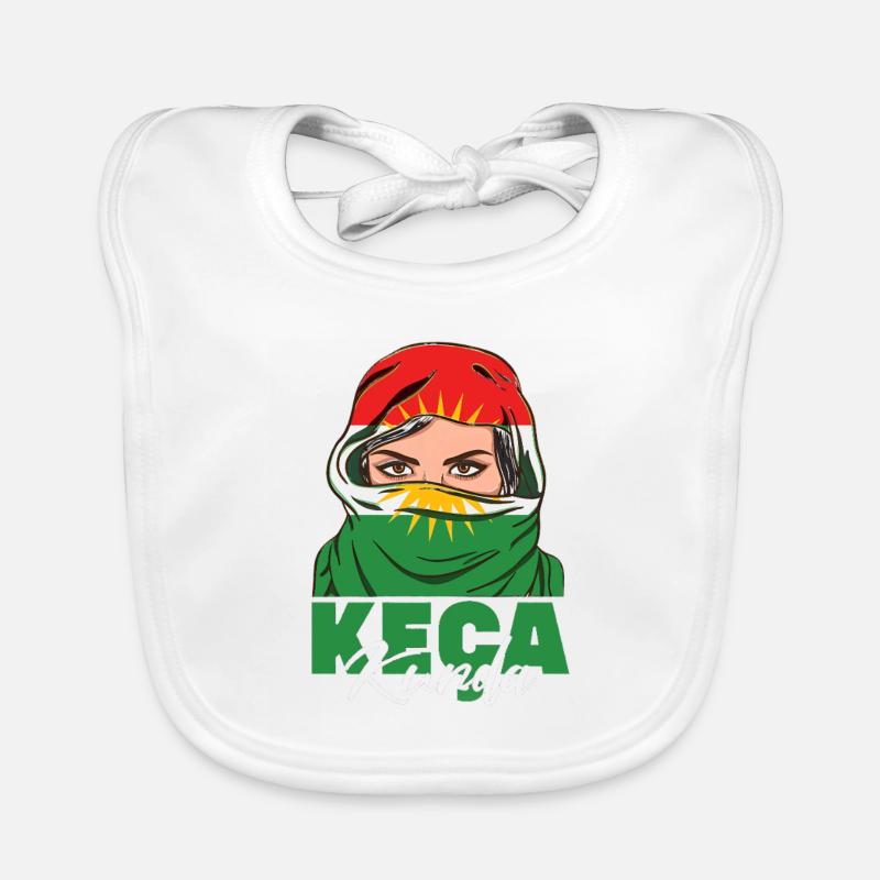 Kurdistan Kurdes Kurde impression standard Bavoir bio Bébé