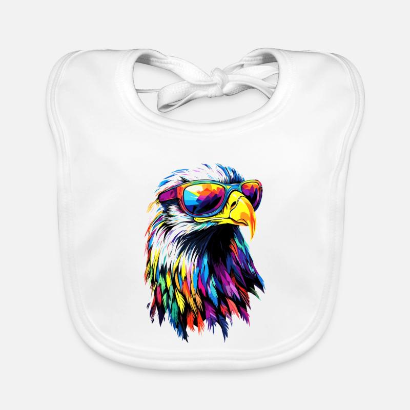 Aigle Pygargue à tête blanche Aigle royal Pygargue à queue blanche Bavoir bio Bébé