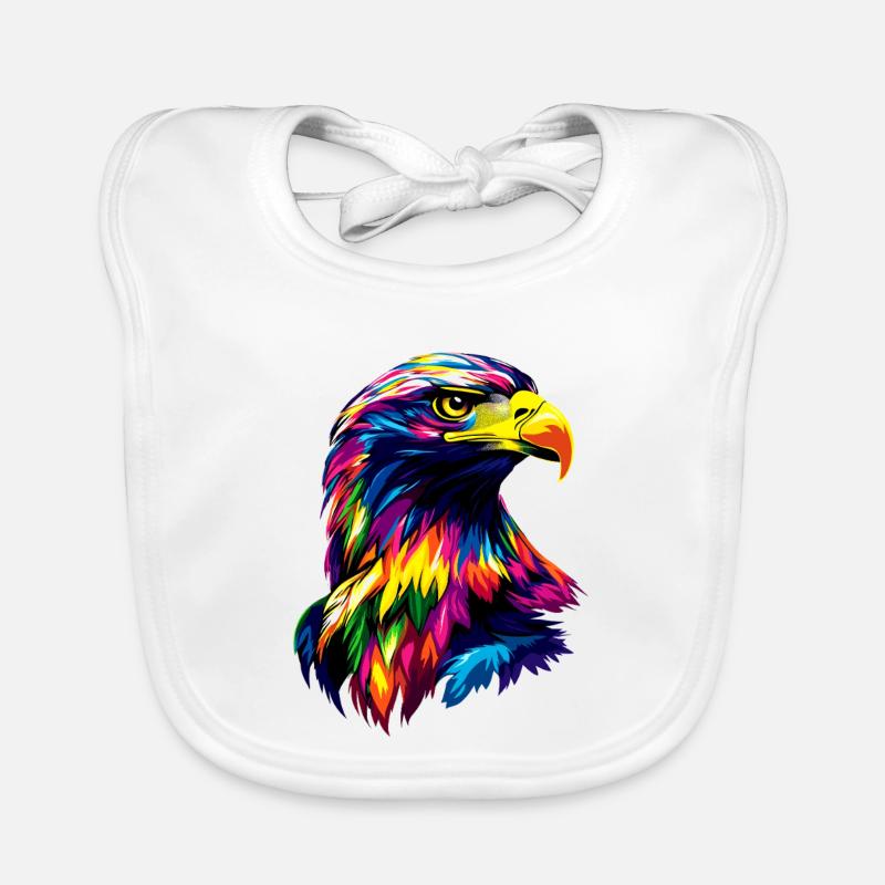 Aigle Pygargue à tête blanche Aigle royal Pygargue à queue blanche Bavoir bio Bébé