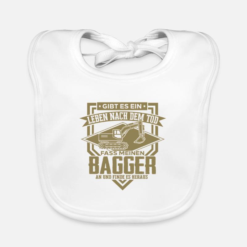 Excavator Driver Sayings Construction Equipment Operator Building Construction Organic Baby Bibs