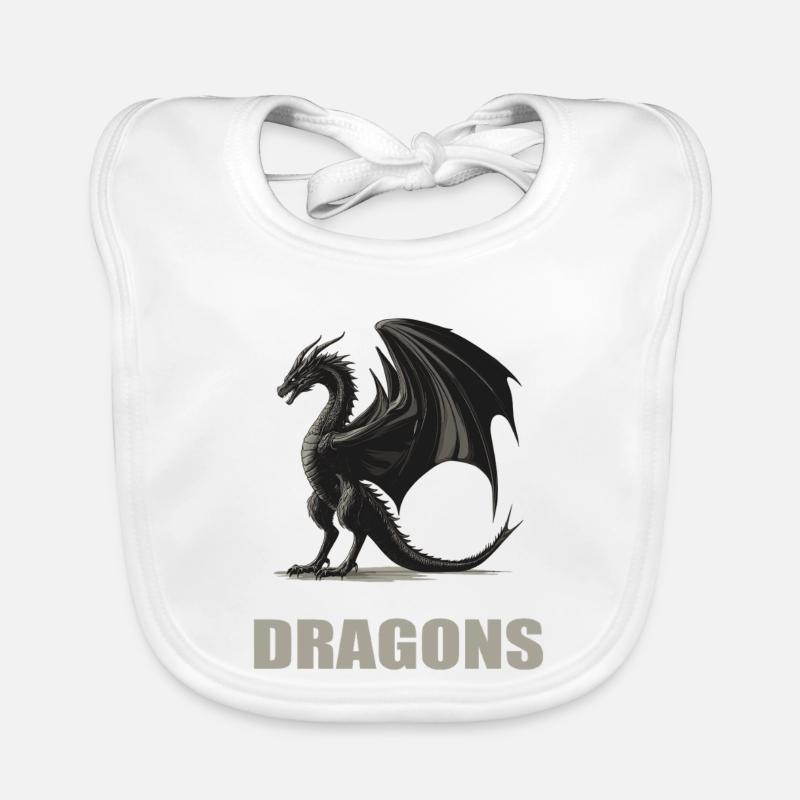 Drachen Drache Baby Bio-Lätzchen