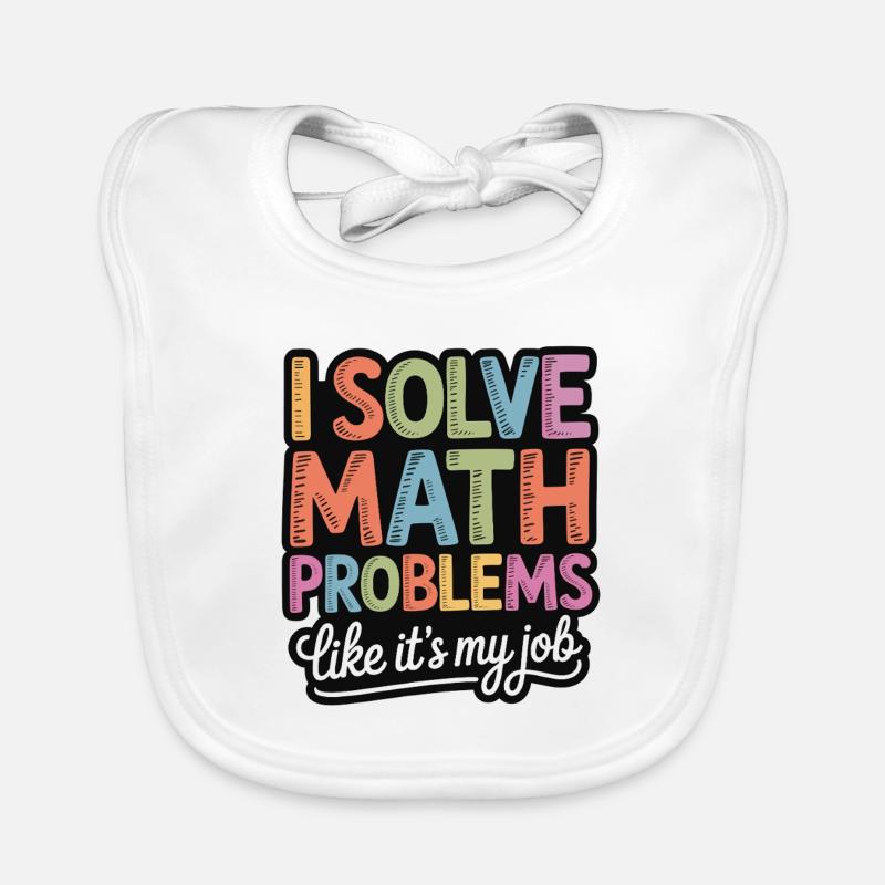 I Solve Math Problems Like a Pro Organic Baby Bibs