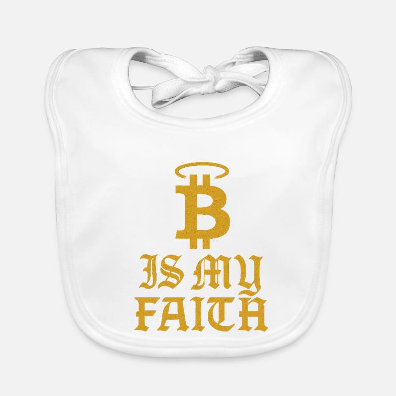 Conception du symbole de foi Bitcoin Bavoir bio Bébé