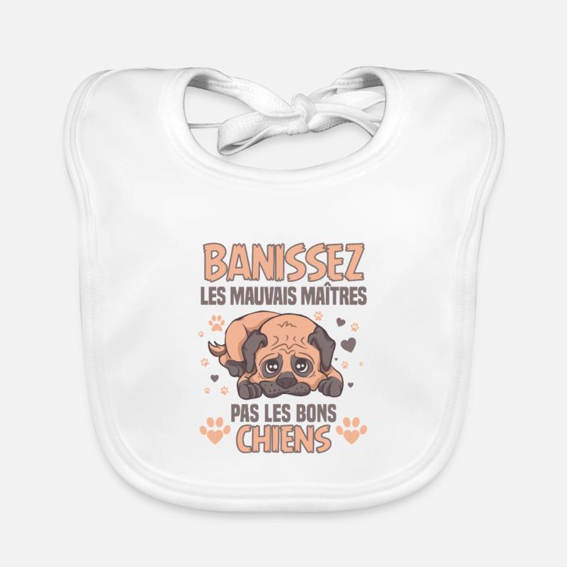 Elevage Canin Chiot Mignon Education Bavoir bio Bébé