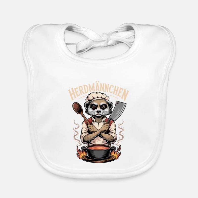Herdmännchen kochen lustiger Koch Herdmännchen Organic Baby Bibs