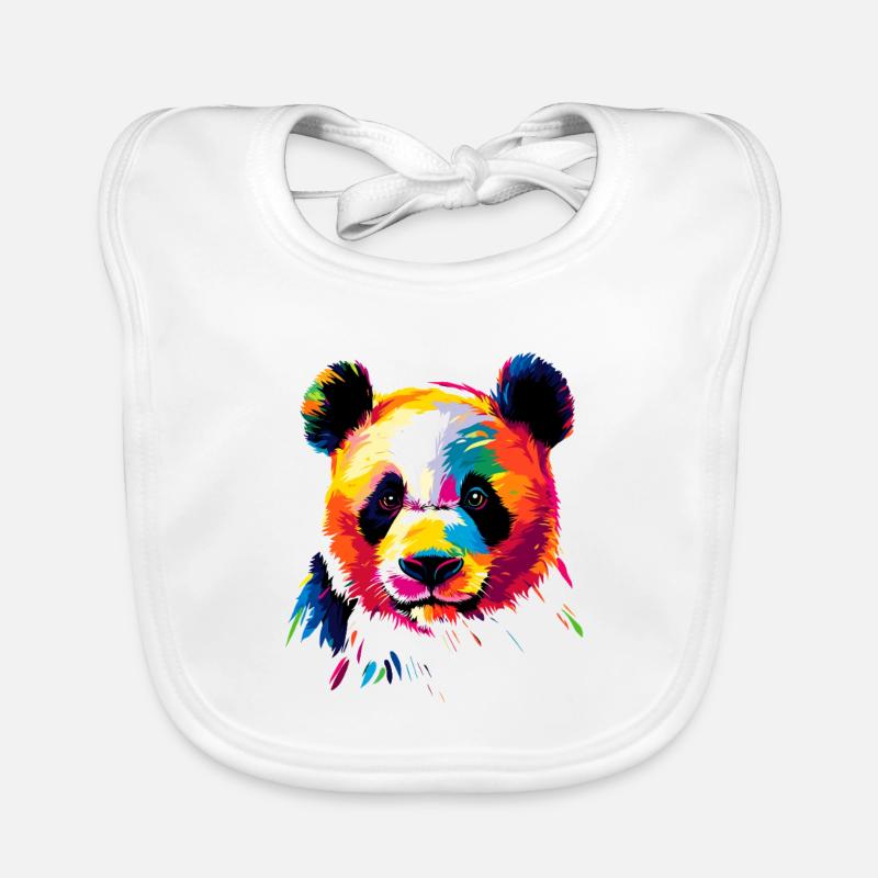 Panda Ours Pandas Géants Panda Géant Mignon Panda Ours Panda Bavoir bio Bébé
