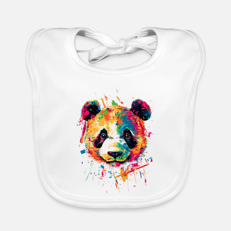 Panda Ours Pandas Géants Panda Géant Mignon Panda Ours Panda Bavoir bio Bébé
