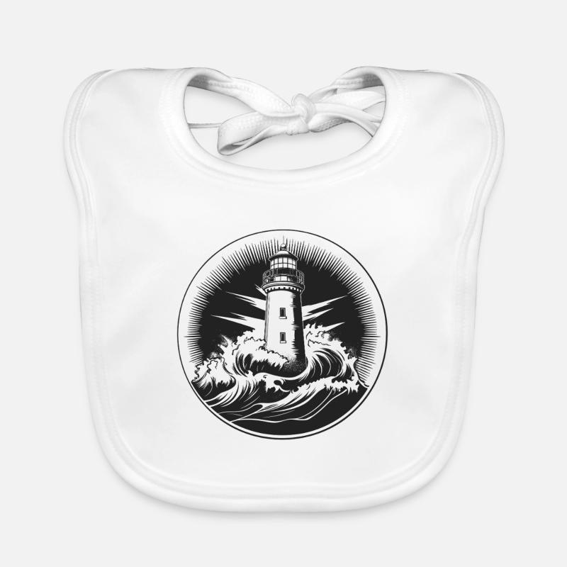 Phare dans la tempête Bavoir bio Bébé