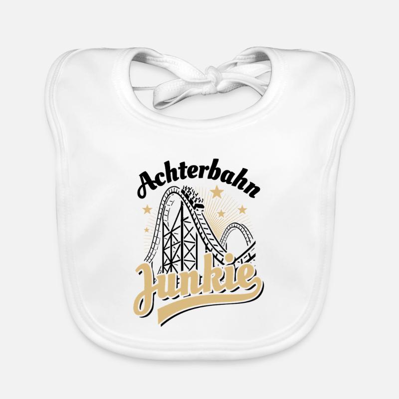 Achterbahn Junkie - Freizeitpark - Looping Baby Bio-Lätzchen