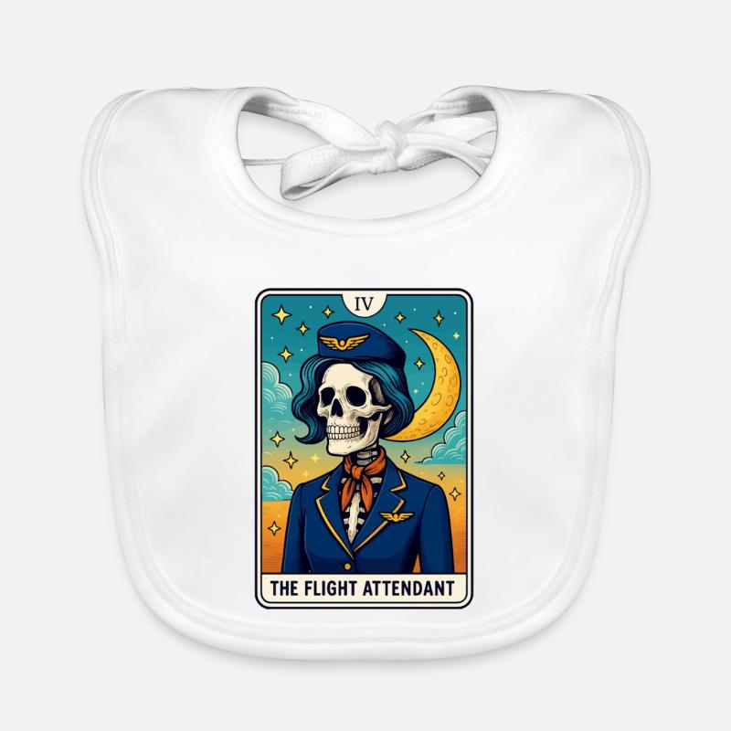 Conception de Tarot du Pilote Crâne Bavoir bio Bébé