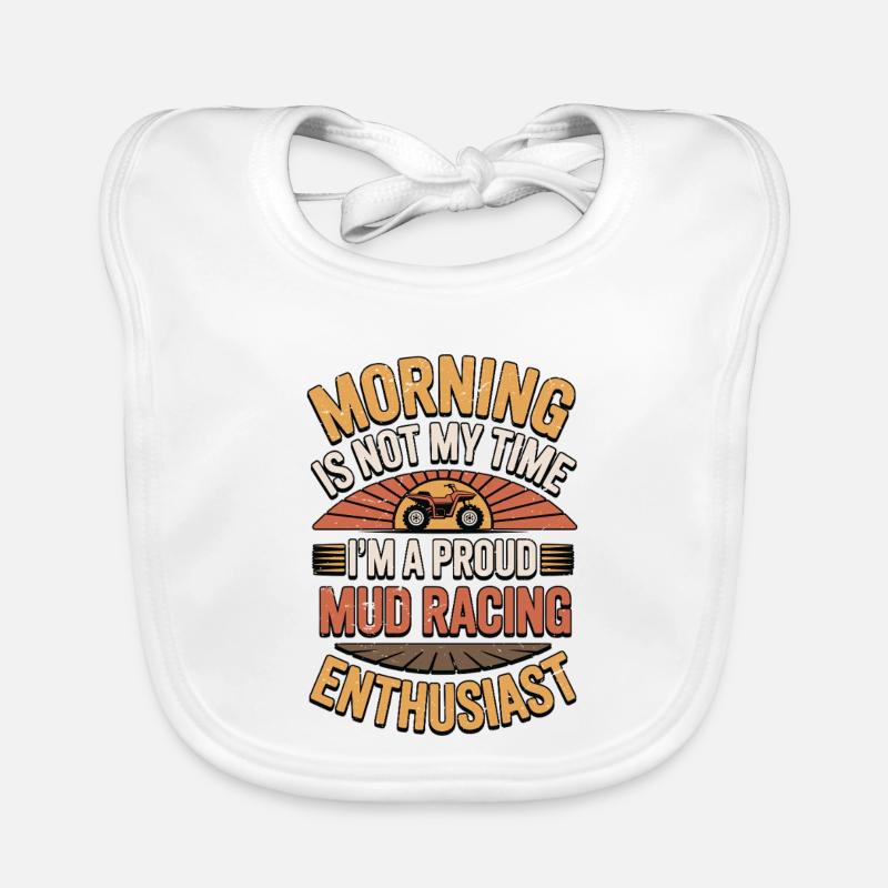 Course dans la boue Le matin n'est pas mon moment de boue Bavoir bio Bébé