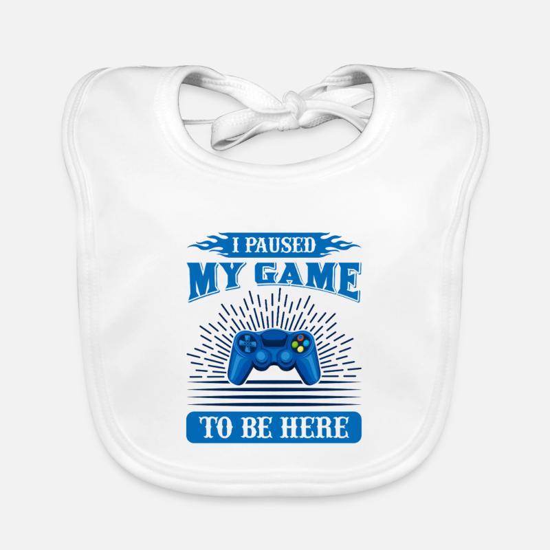 Gamer Break custom design Organic Baby Bibs